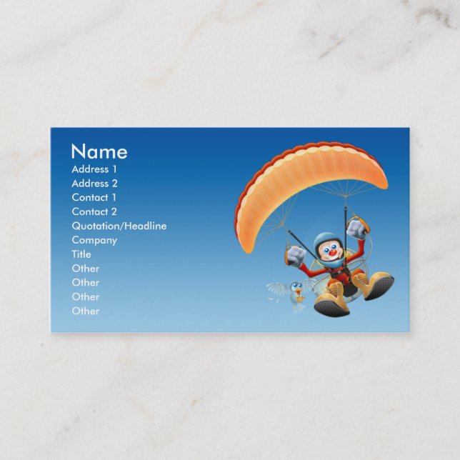 Paramotor Business Card - Regular (Front)