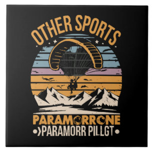 Paramotor Pilot Paramotoring Ceramic Tile