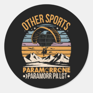 Paramotor Pilot Paramotoring Classic Round Sticker