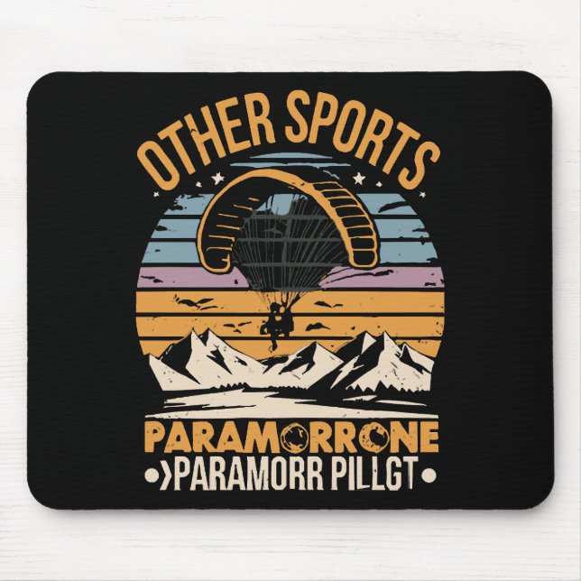Paramotor Pilot Paramotoring Mouse Pad (Front)