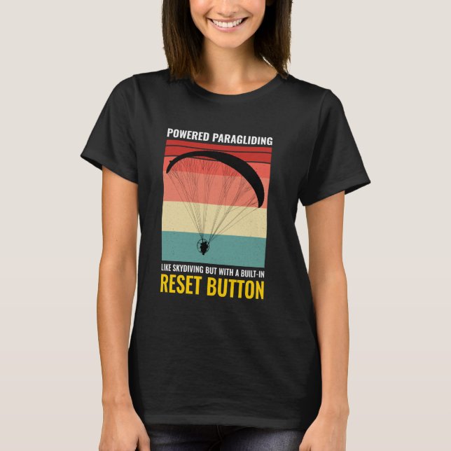 Paramotor Pilot Paramotoring Powered Paraglider Fl T-Shirt (Front)