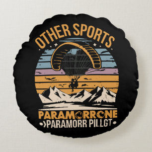 Paramotor Pilot Paramotoring Round Cushion