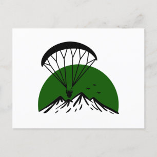 Paramotor Retro Vintage Postcard