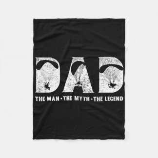 Paramotoring Dad The Man The Myth The Legend Fathe Fleece Blanket