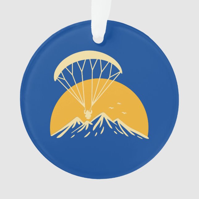 Paramotoring Retro Ornament (Front)
