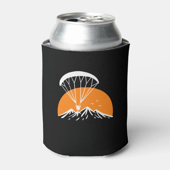 Paramotoring Retro Vintage Can Cooler (Can Front)