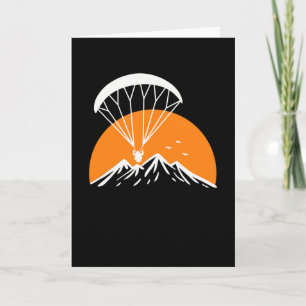 Paramotoring Retro Vintage Card