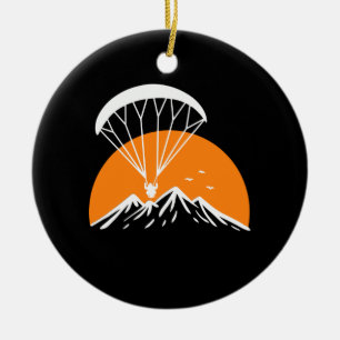 Paramotoring Retro Vintage Ceramic Ornament