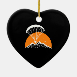 Paramotoring Retro Vintage Ceramic Ornament