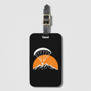 Paramotoring Retro Vintage Luggage Tag