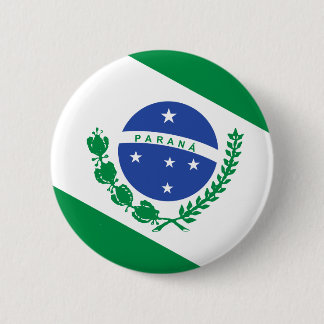 Parana, Brazil flag 6 Cm Round Badge