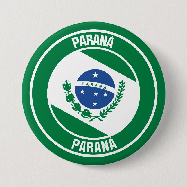 Paraná Round Emblem 7.5 Cm Round Badge (Front)