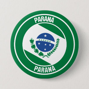 Paraná Round Emblem 7.5 Cm Round Badge