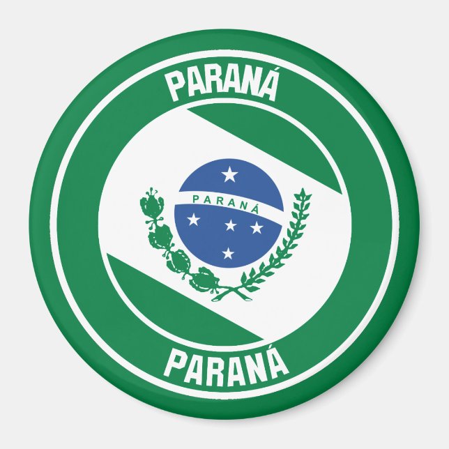 Paraná Round Emblem Magnet (Front)