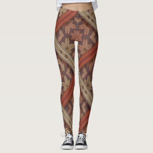 Parang Floral Weave Batik Motif Leggings