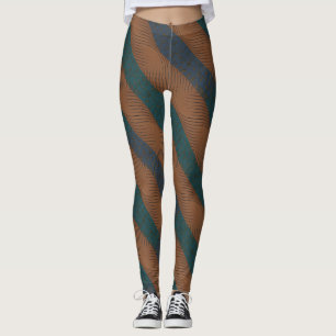 Parang Wave Ribbon - Batik Motif Leggings