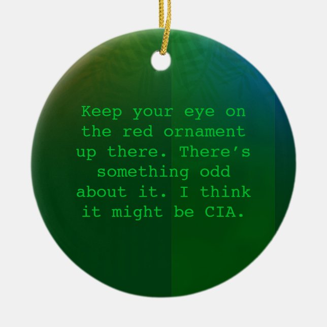 Paranoid Christmas ornament (Front)