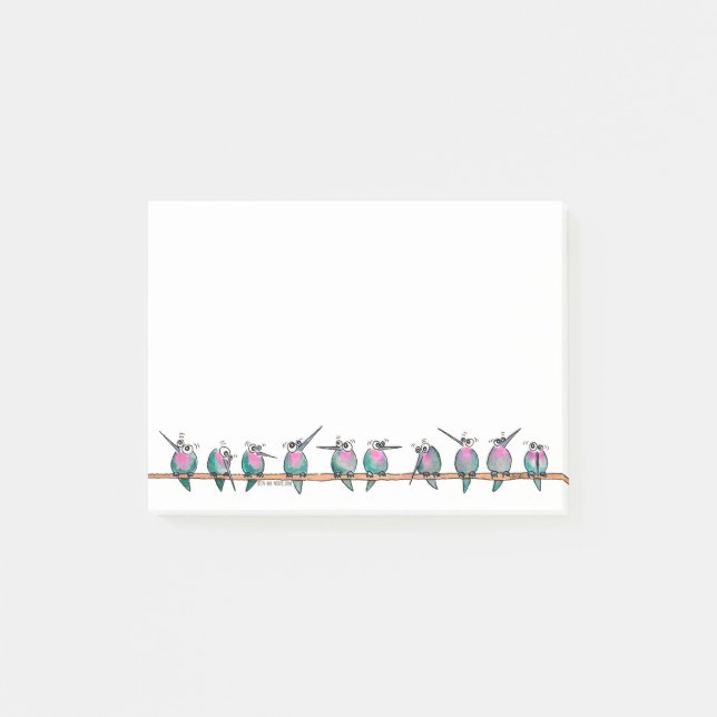 Paranoid Hummingbirds notes (Front)