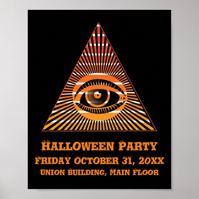 Paranormal All Seeing Eye of Providence Spiritual Poster (Front)