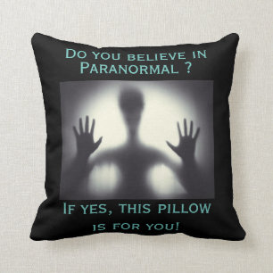 Paranormal Cotton Throw Pillow 16" x 16"