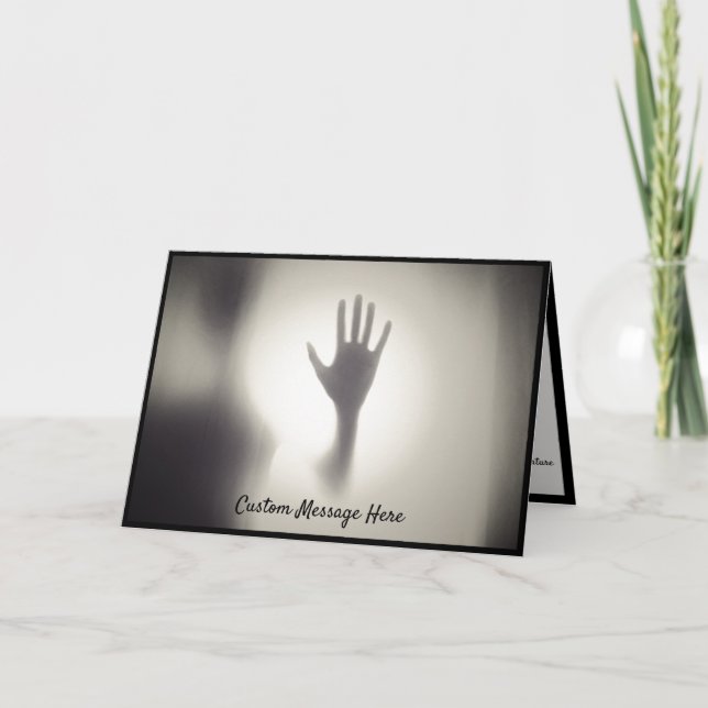 Paranormal Eerie Shadow Ghost Hand Card (Front)