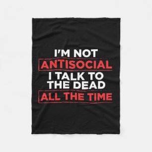 Paranormal Ghost Hunting Design For Ghost Catchers Fleece Blanket