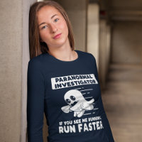 Paranormal Ghost Hunting Investigator Run Faster