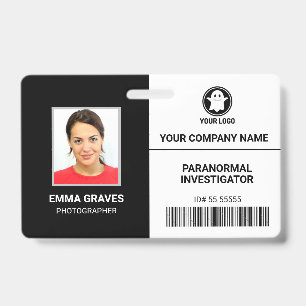 Paranormal Investigator Employee Photo ID Security Badge