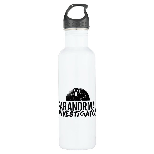 Paranormal Investigator Ghost Hunter Ghost Hunting 710 Ml Water Bottle (Front)