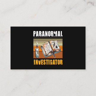 Paranormal Investigator Ghost Hunter Ghost Hunting Business Card