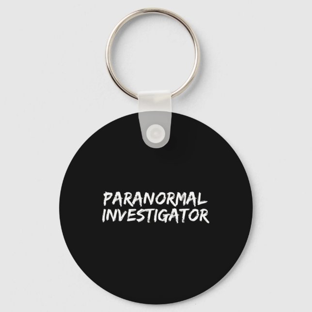 Paranormal Investigator Ghost Hunting EVP Hallowee Key Ring (Front)