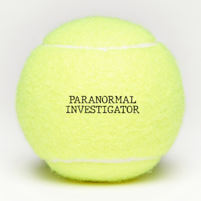 Paranormal Investigator Ghost Hunting EVP Tennis Balls (Front)