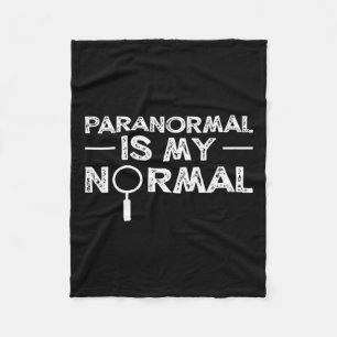 Paranormal Investigator Ghost Hunting Funny Gift Fleece Blanket