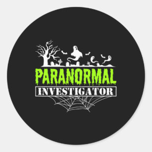 Paranormal Investigator Ghost Hunting Ghost Hunter Classic Round Sticker