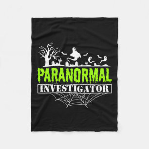 Paranormal Investigator Ghost Hunting Ghost Hunter Fleece Blanket
