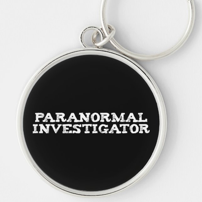 Paranormal Investigator Ghost Hunting Key Ring (Front)