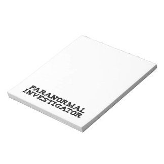 Paranormal Investigator Ghost Hunting Notepad
