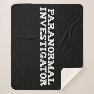 Paranormal Investigator Ghost Hunting Sherpa Blanket