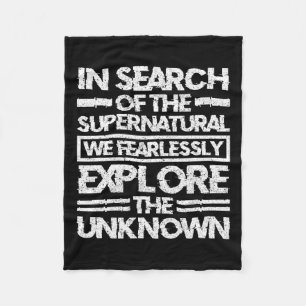 Paranormal Investigator In Search Of The Supernatu Fleece Blanket