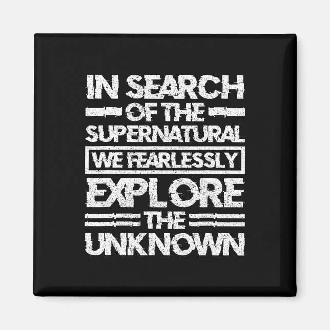 Paranormal Investigator In Search Of The Supernatu Magnet (Front)