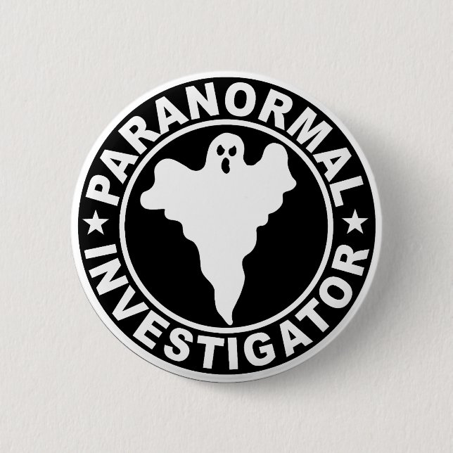 Paranormal Investigator Logo Halloween Costume 6 Cm Round Badge (Front)