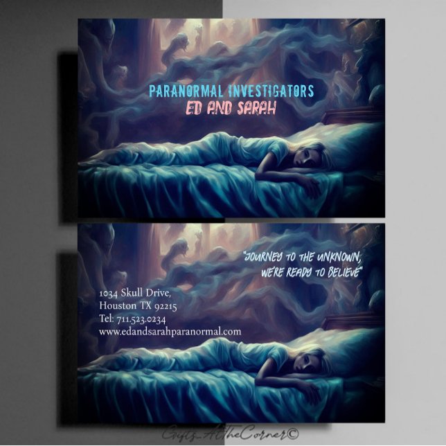 Paranormal Investigator Nightmare Business Card (Creator Uploaded)