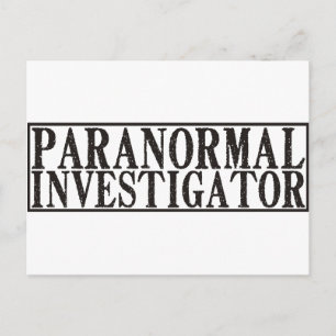 Paranormal Investigator Postcard