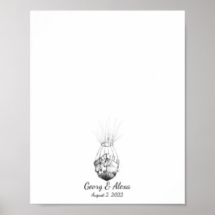 Paraplane Fingerprint Wedding Guestbook