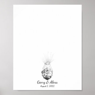 Paraplane Fingerprint Wedding Guestbook