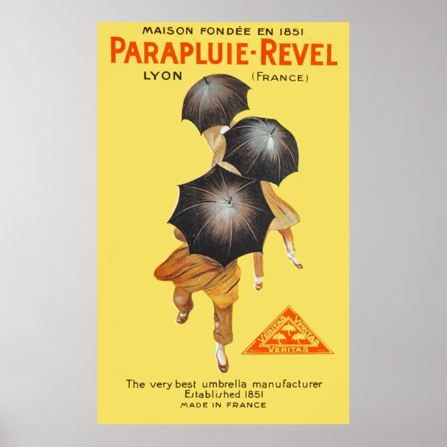 Parapluie Revel Advertising 1922 Poster (Front)