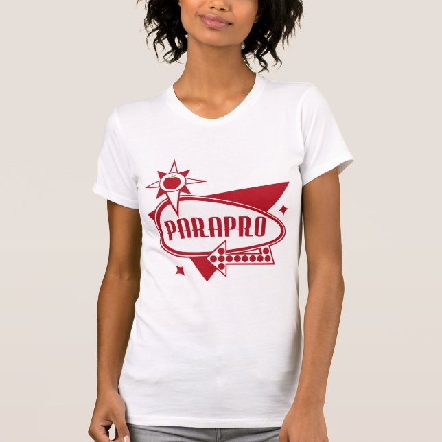 Parapro - Retro Red 60's Inspired Sign T-Shirt (Front)