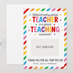 Paraprofessional Appreciation Day Gift Card Holder