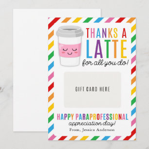 Paraprofessional Appreciation Day Gift Card Holder