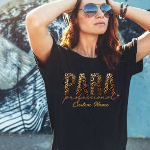 Paraprofessional Cheetah Print, para, gift T-Shirt